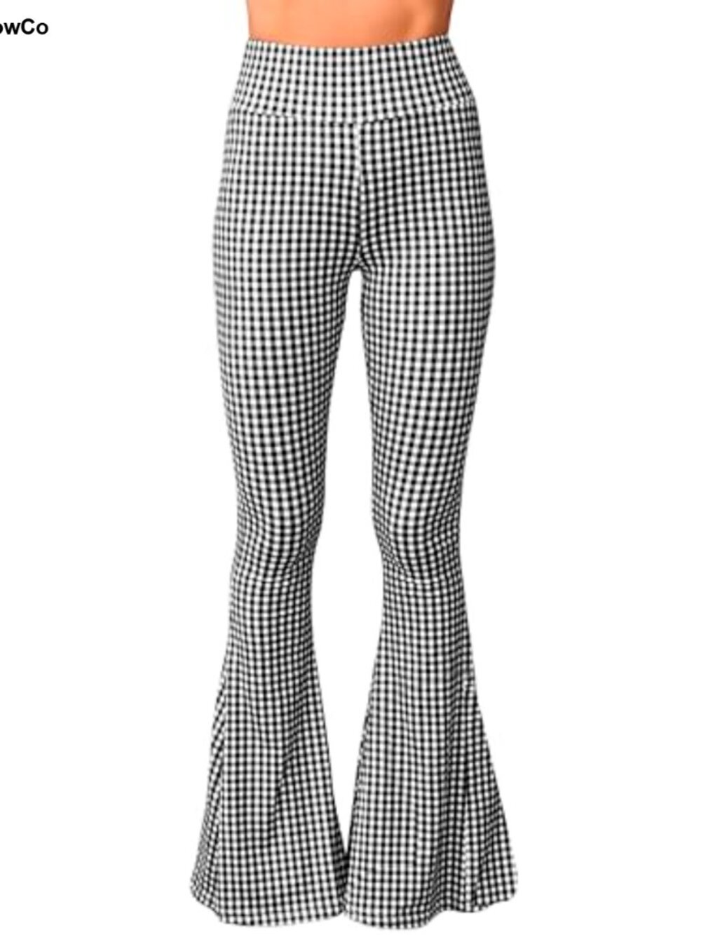 Boho 70s Bell Bottom Flare Yoga Lounge Pants High Waist Stretch Pants
